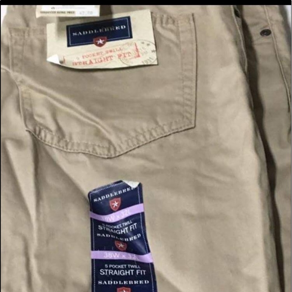Men's NWT Saddlebred Straight Fit Khakis